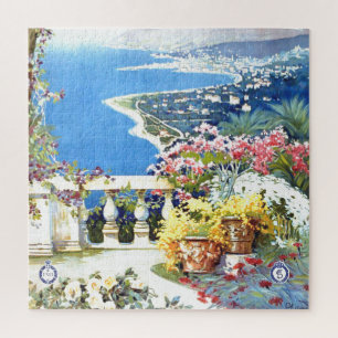 Vintage San Remo Italien Europa Reise Illustration Puzzle