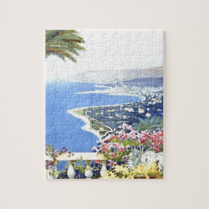 Vintage San Remo Italien Europa Reise Landschaft Puzzle
