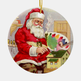 Vintage Sankt Werkstatt Keramikornament