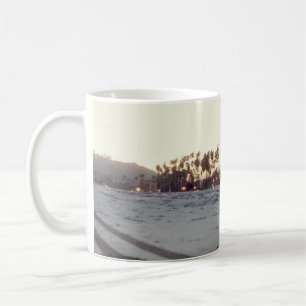 Vintage Santa Barbara Beach Magnetkarte Kaffeetasse
