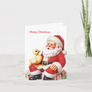 Vintage Santa Card Karte