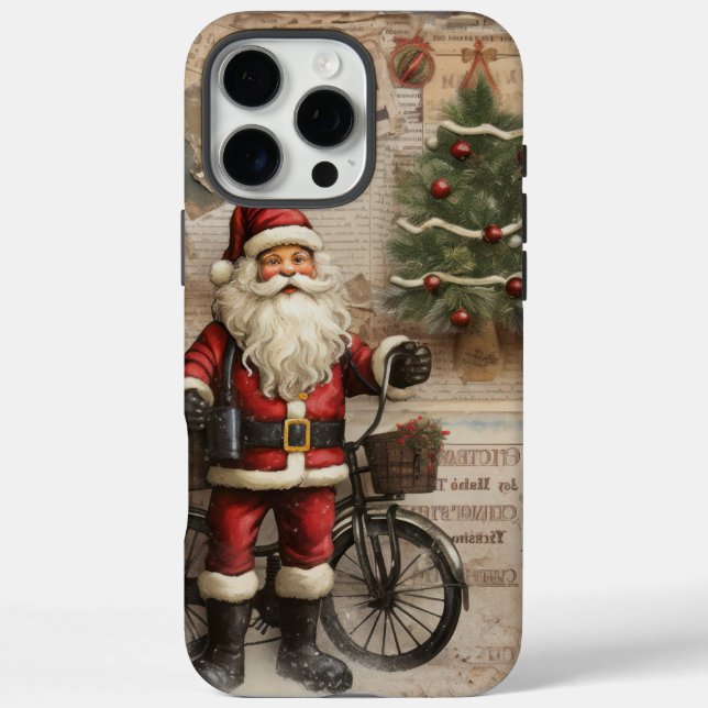 Vintage Santa  Case-Mate iPhone Hülle (Rückseite)