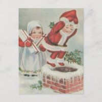 Vintage Santa Children