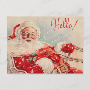 Vintage Santa Christmas Postcards Feiertagspostkarte