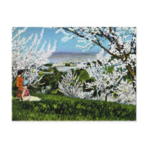 Vintage Santa- Claratal-Postkarte