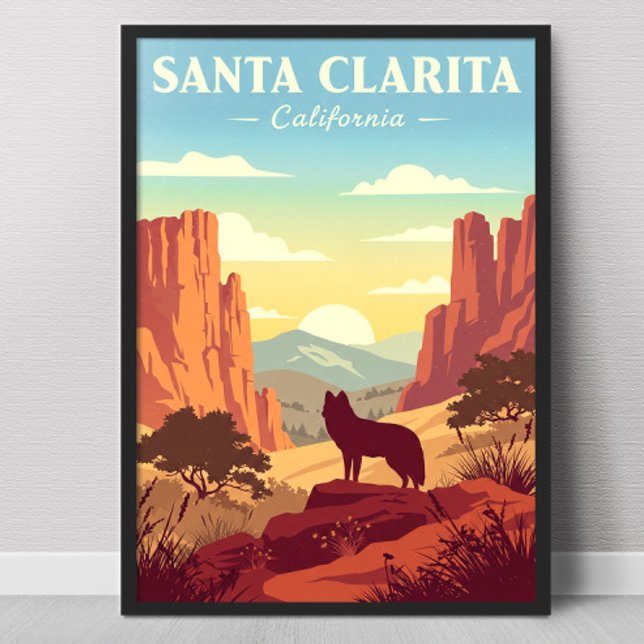 Vintage Santa Clarita California Poster (Von Creator hochgeladen)