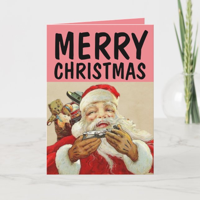 VINTAGE SANTA CLAUS CHRISTMAS CARDS KARTE (Vorderseite)