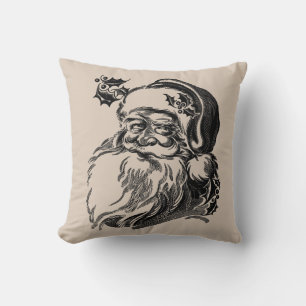 VINTAGE SANTA CLAUS CHRISTMAS DURCH PILLOW KISSEN