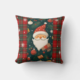 Vintage Santa Claus Christmas Throw Pillow Kissen