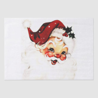 Vintage Santa Claus: Fröhlicher Weihnachtszauber Seidenpapier