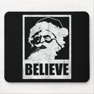 Vintage Santa Claus Glaubt Retro Weihnachten im Ju Mousepad