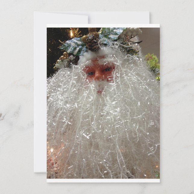 VINTAGE SANTA CLAUS-INVITATION EINLADUNG (Vorderseite)