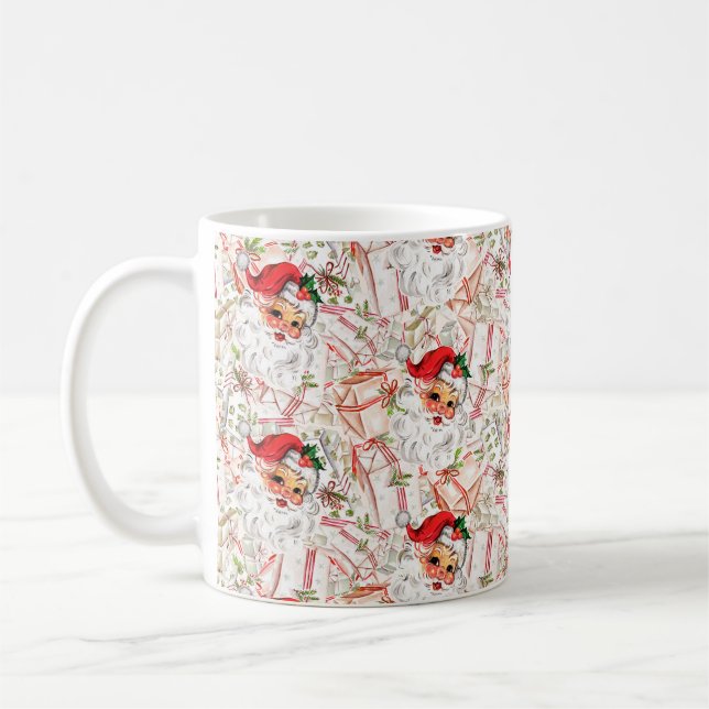 Vintage Santa Coffee Mug Kaffeetasse (Links)
