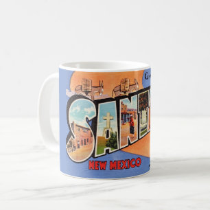 Vintage Santa Fe Postkarte Kaffeetasse