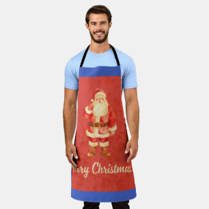Vintage Santa Frohe Weihnachten Schürze