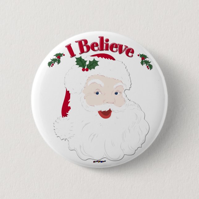 Vintage Santa I Button (Vorderseite)