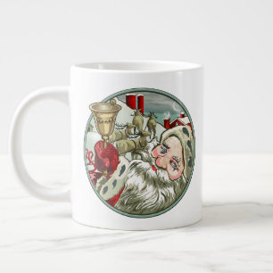 Vintage Santa Jumbo-Tasse