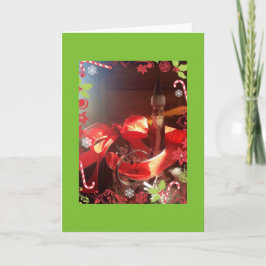 Vintage Santa-Karte Feiertagskarte