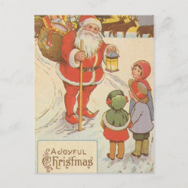 VINTAGE SANTA & KINDER POSTCARDS FEIERTAGSPOSTKARTE
