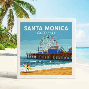Vintage Santa Monica Kalifornien Fliese