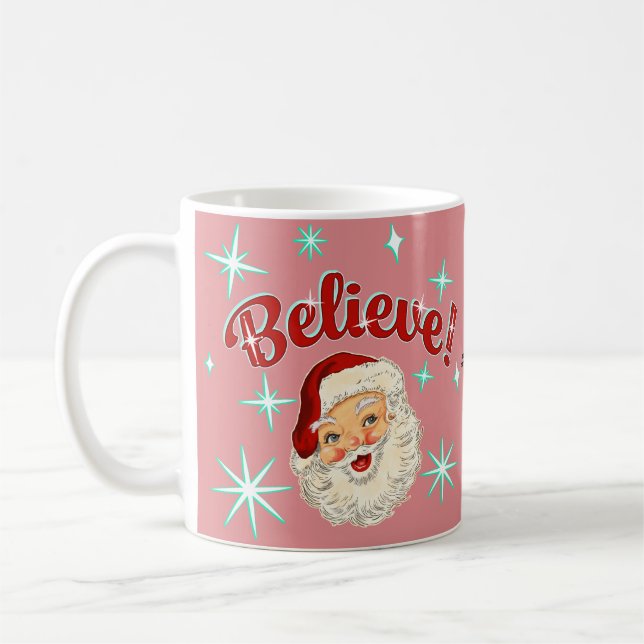 Vintage Santa No. 6 - Believe Kaffeetasse (Links)