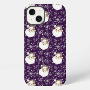 Vintage Santa & Sterne iPhone 13 Hülle