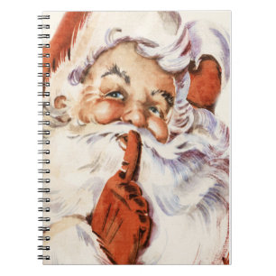 Vintage-Santa-Weihnachtsnotizbuch Notizblock