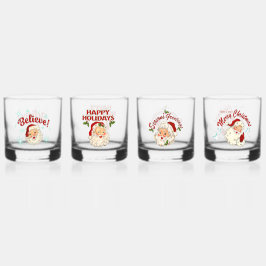 Vintage Santa Whiskyglas