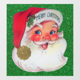 Vintage Santa-Window-Verkleidung Fensteraufkleber