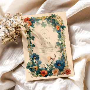 Vintage Saphir Blütenzange Save The Date