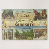 Vintage Sarasota Postkarte