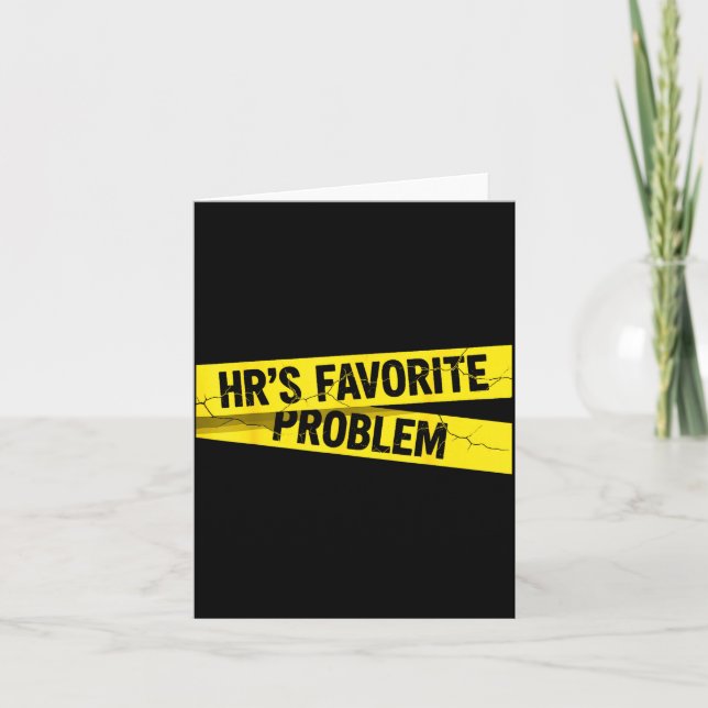 Vintage Sarcastic Retro Hr Violation Christmas Off Karte (Vorderseite)