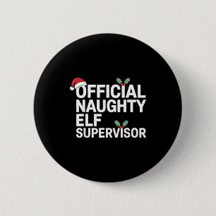 Vintage sarkastischer HR-Supervisor Weihnachts-Mat Button