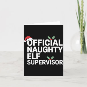 Vintage sarkastischer HR-Supervisor Weihnachts-Mat Karte