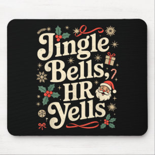 Vintage sarkastischer Retro-HR-Verstoß Weihnachten Mousepad