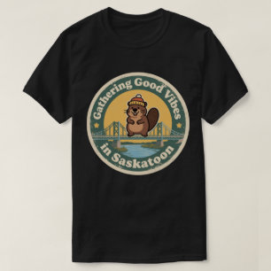 Vintage Saskatoon SK Gute Vibes Geschenk T-Shirt