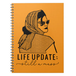 Vintage Sass "Life Update: Still a Mess" Retro Notizblock
