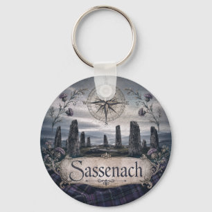 Vintage-Sassenach-Schottische-Hochland-Romantik Schlüsselanhänger