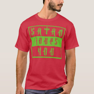 Vintage Satan Lieben Sie Offensive Sprichwort Neon T-Shirt