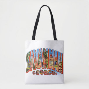 Vintage Savannah Georgia-Schultertasche