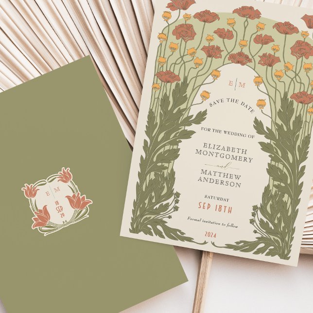 Vintage Save the Date Einladung (Von Creator hochgeladen)