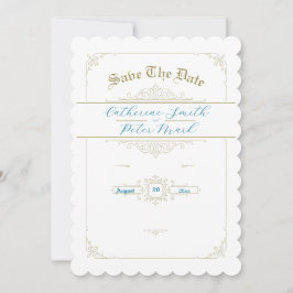 Vintage Save the Date-Karte Einladung