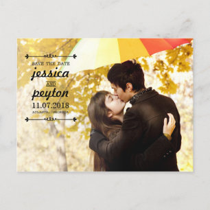 VINTAGE Save the Date Postkarte