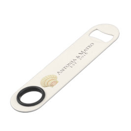 Vintage Scallop Seashell Hochzeit Jahrestag Speedflaschenöffner