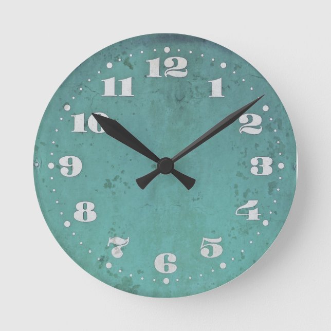 Vintage Schabuhr Runde Wanduhr (Vorderseite)