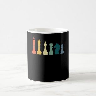 Vintage-Schach-T-Shirt Retro-Schach-Design - Schac Kaffeetasse