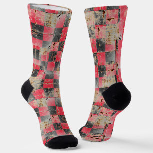 Vintage Schachbrett Socken Schau in jeder Farbe! H