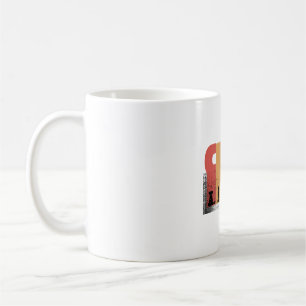Vintage-Schachfiguren-Silhouetten-Kunst - Tasse
