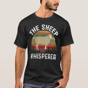 Vintage Schaf Flüsterer Lustige Landwirtschaft Bau T-Shirt