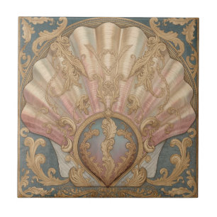 Vintage-Schale Art Nouveau antike Blumenmuster Fliese